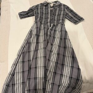 Anthro midi button up dress